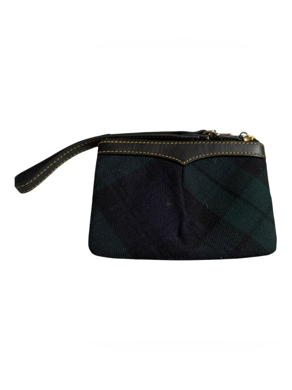 Vintage Dooney & Bourke Tartan Plaid Wristlet - Picture 3 of 3